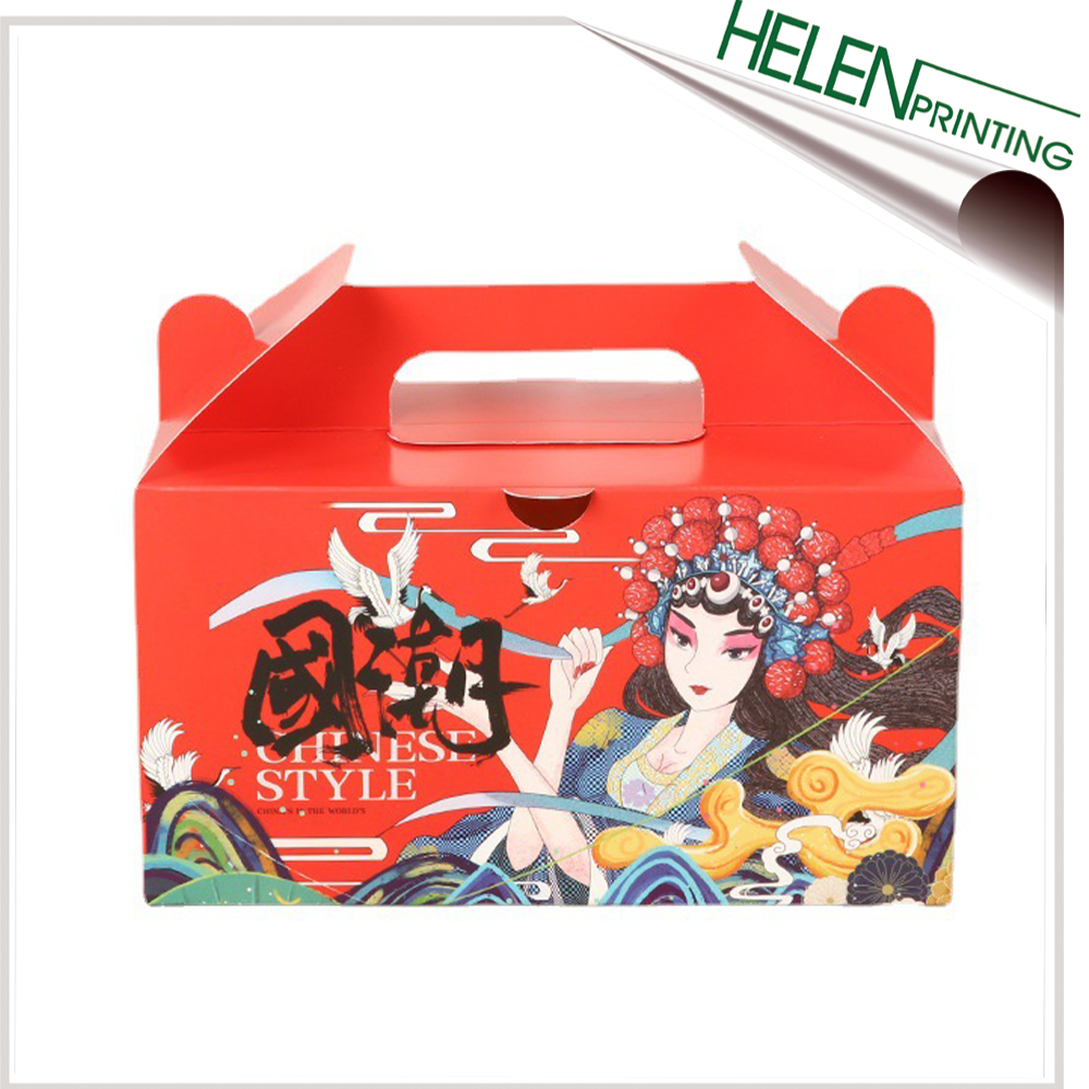 國(guo)潮炸雞漢(han)堡包裝盒(he)